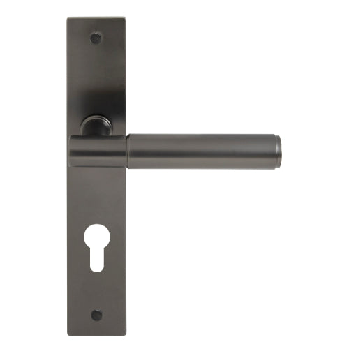 NIDO - Linear Lever on Backplate - E85mm in Graphite Nickel
