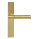 NIDO - Verge Plain Lever on Backplate in Matt Satin Brass