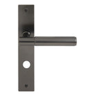 NIDO - Verge Plain Lever on Backplate - P85mm in Graphite Nickel