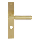 NIDO - Verge Plain Lever on Backplate - P85mm in Matt Satin Brass