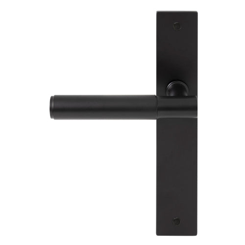 NIDO - Verge Plain Backplate Dummy Lever LH in Matt Black