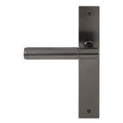 NIDO - Verge Plain Backplate Dummy Lever LH in Graphite Nickel