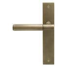 NIDO - Verge Plain Backplate Dummy Lever LH in Roman Brass