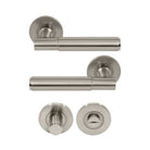 NIDO - Verge Plain Privacy Set in Brushed Nickel