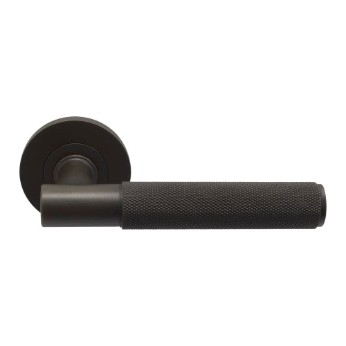 NIDO - Verge Lever Set - Knurled in Dark Roman Brass