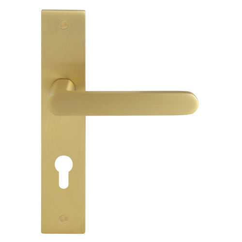 NIDO - Modella Square Backplate - E85mm in Matt Satin Brass