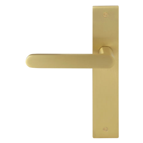 NIDO - Modella Backplate Dummy Lever LH in Matt Satin Brass