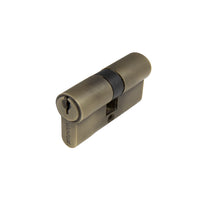60mm Euro Double Cylinder - Key/Key in Roman Brass