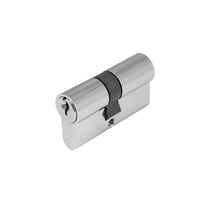 60mm Euro Double Cylinder - Key/Key in Satin Chrome