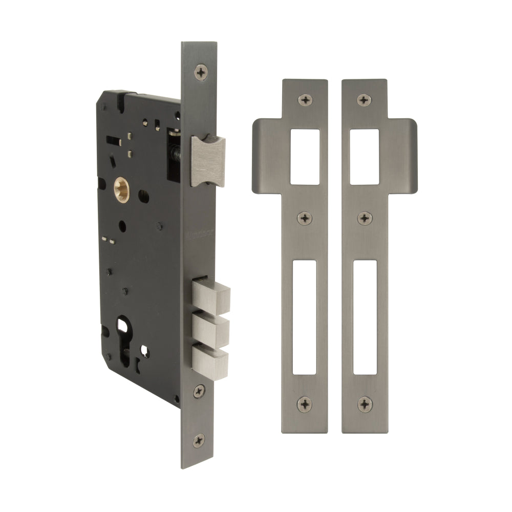 60mm Euro Mortice Lockcase (86mm Case) in Graphite Nickel