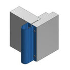 Finger Guard Safety Seal (Hinge knuckle side) Length 2032mm - 1-5 units (Timber/Aluminium Frame) in Black