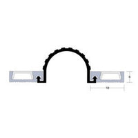 LORIENT 9050 - Hinge Guard (Finger Guard), Mounted on the Knuckle Side (Medium Duty) in Black