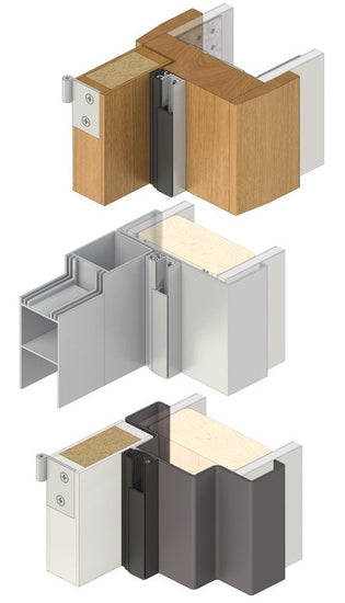 RAVEN RP10Si Perimeter Seal, Long Single Door Set 6500mm - Sides 2750mm, Top 1000mm in Grey