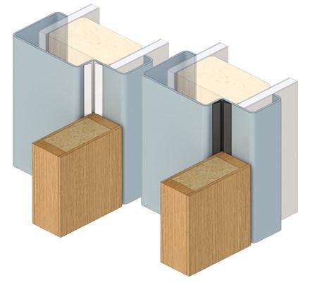 RAVEN RP120 Batwing Perimeter Seal, Long Single Door Set 6300mm - Sides 2750mm, Top 1000mm in White
