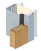RP150 Batwing Perimeter Seal, Long Single Door Set 6300mm - Sides 2750mm, Top 1000mm in Black