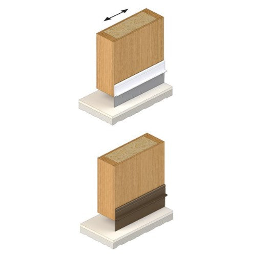 RAVEN RP17B Door Bottom Seal 3000mm in White