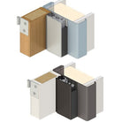 RAVEN RP24Si Perimeter Seal, Long Single Door Set 6300mm - Sides 2750mm, Top 1000mm in Clear Anodised