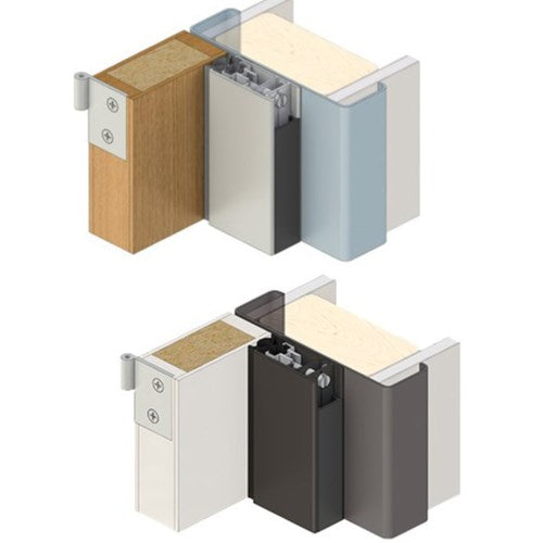 RAVEN RP24Si Perimeter Seal, Single Door Set 5200mm - Sides 2100mm, Top 1000mm in Clear Anodised