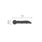 RAVEN RP303 Solid EPDM 915mm in Black