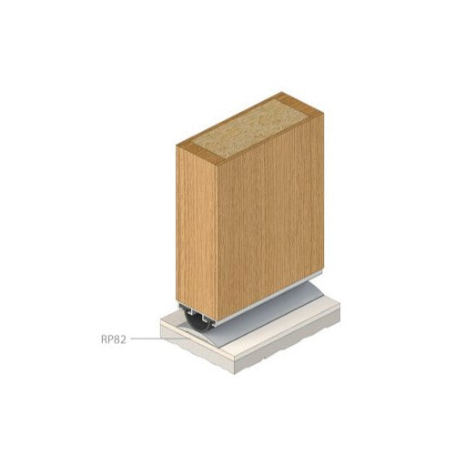 RAVEN RP31 Door Bottom Seal 3000mm in Clear Anodised