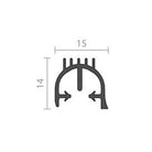 RAVEN RP410 Flex PVC 1000mm in Black
