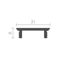 RAVEN RP424 Rigid PVC 3000mm in Black