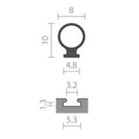 RAVEN RP640 TPE Flame Retardent Weather Strip 24m in Black