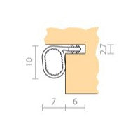 RAVEN RP660 TPE Flame Retardent Weather Strip 24m in White