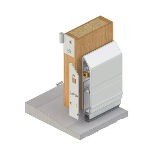 RAVEN RP92Si Door Bottom Seal 920mm in Clear Anodised