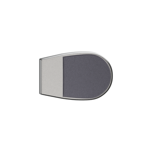 Xcel Series Bumper ? Concealed - With Screw Fixings in Satin Chrome