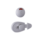 Xcel Slide Lock & Indicator Set ANMB - With Screw Fixings in Antimicrobial Coating