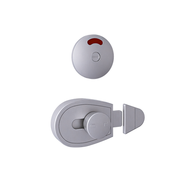 Xcel Slide Lock & Indicator Set ANMB - With Screw Fixings in Antimicrobial Coating