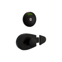 Xcel Series Slide Lock and Indicator Set ? Designer Black - With Screw Fixings in Designer Black