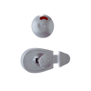 Xcel Series Slide Lock and Indicator Set ? Satin Chrome Plate - With Screw Fixings in Satin Chrome