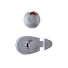 Xcel Series Slide Lock and Indicator Set ? Satin Chrome Plate - With Screw Fixings in Satin Chrome