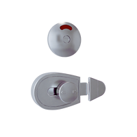 Xcel Series Slide Lock and Indicator Set ? Satin Chrome Plate - With Screw Fixings in Satin Chrome