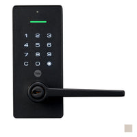 YALE LIBI KEYED LEVER MATT BLACK in Matt Black