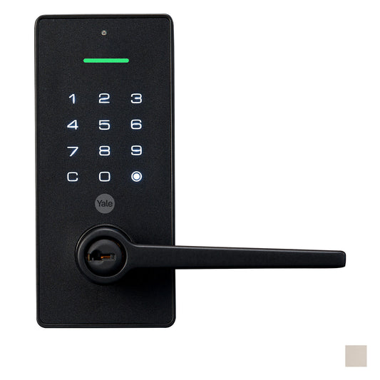 YALE LIBI KEYED LEVER MATT BLACK in Matt Black