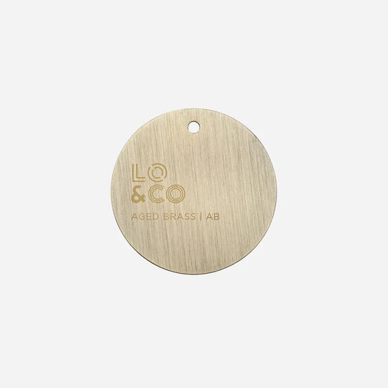 Lo & Co Sample Chip in Aged Brass