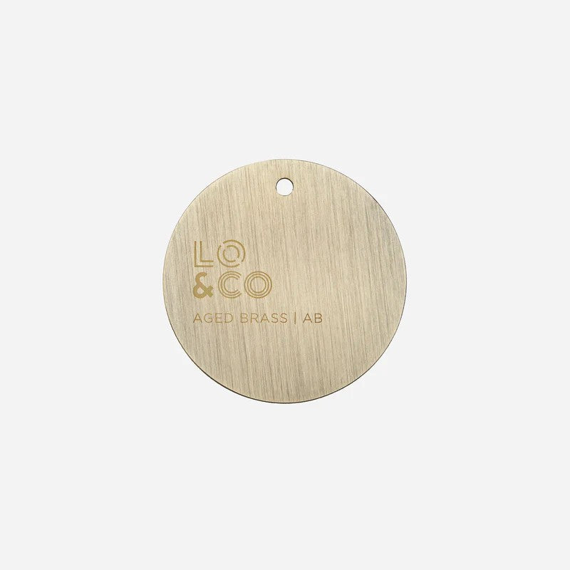 Lo & Co Sample Chip in Aged Brass