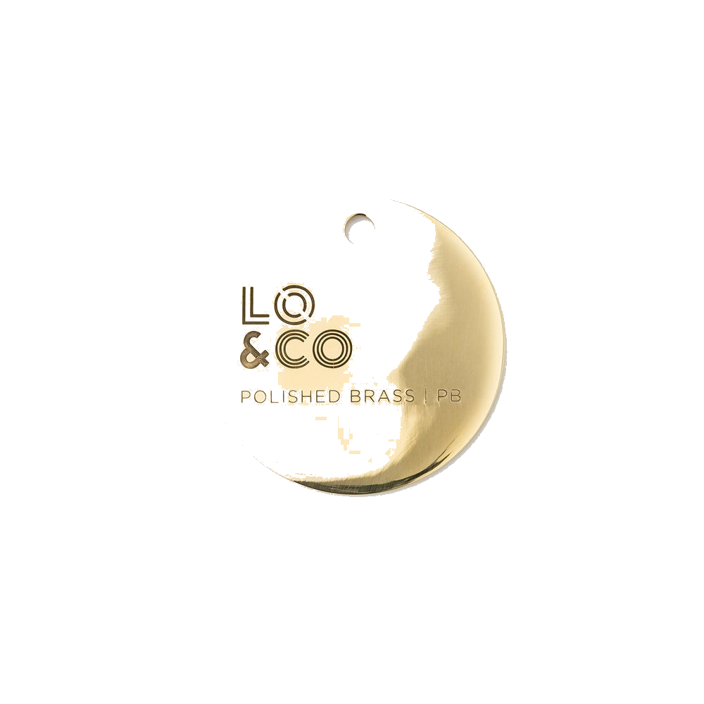 Lo & Co Sample Chip in Polished Brass