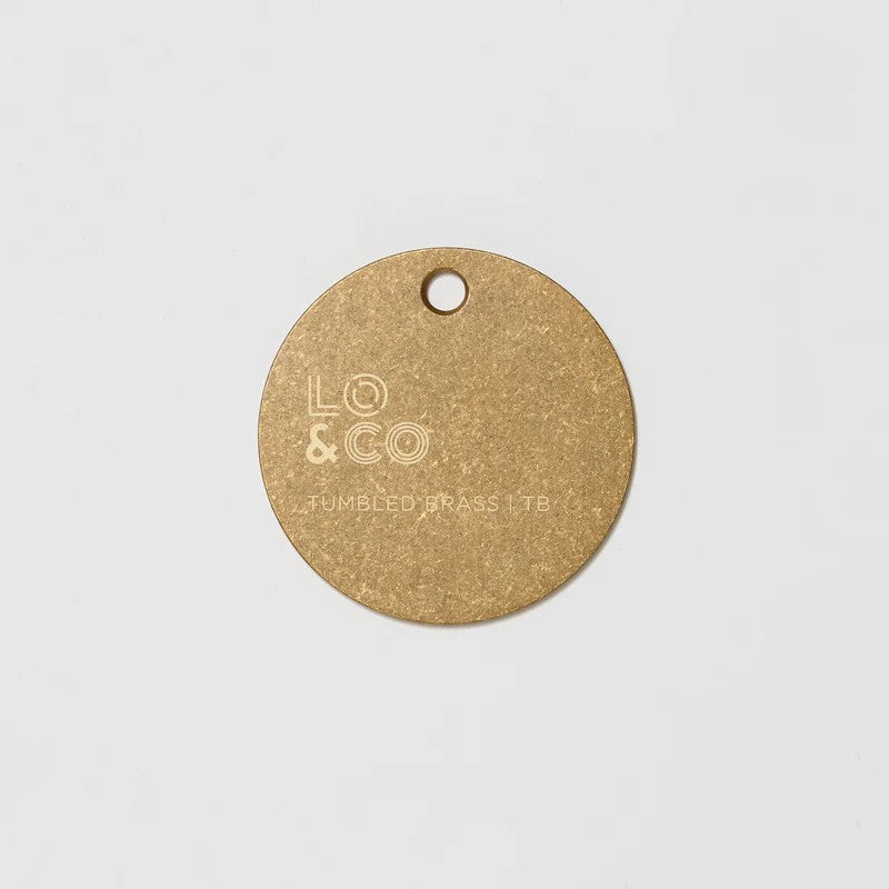 Lo & Co Sample Chip in Tumbled Brass