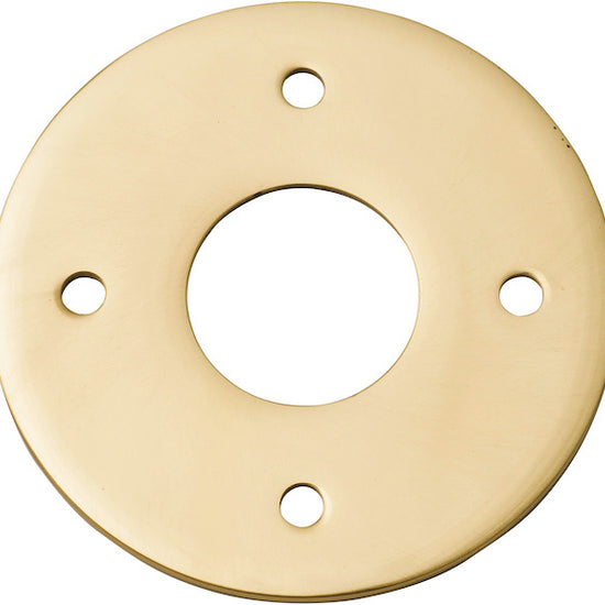 Adaptor Plate Pair Round Rose Polished Brass D60mm in Polished Brass