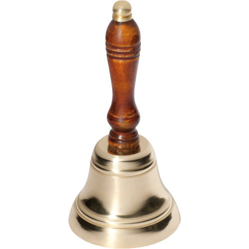 Hand Bell Polished Brass D100mm in Polished Brass