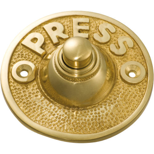 Bell Press Federation Round Polished Brass D63mm in Polished Brass