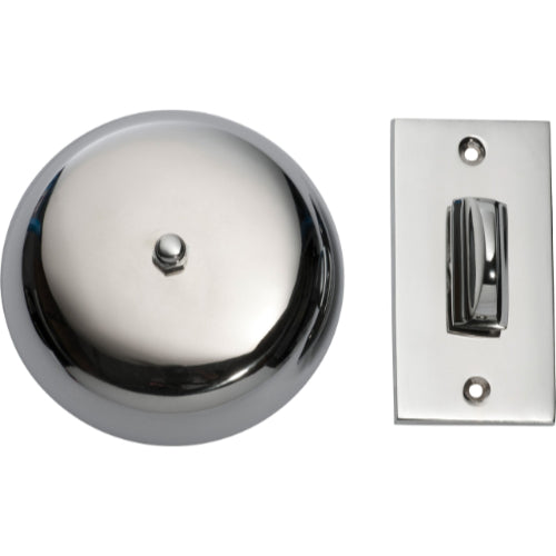 Turn Bell Plain Chrome Plated D90mm in Chrome Plated