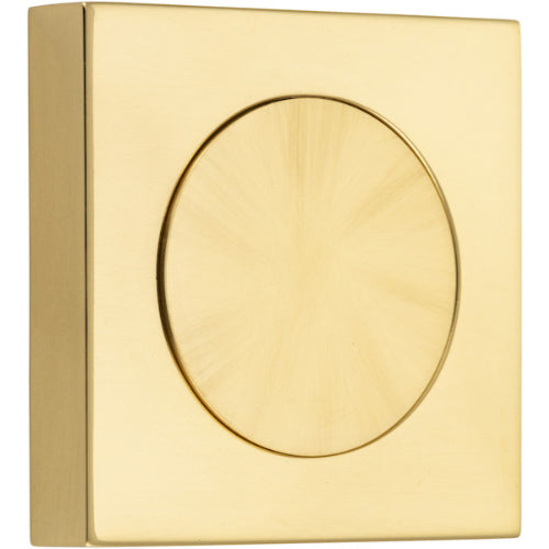 Blank Rose Square Polished Brass H52xW52xP10mm in Polished Brass