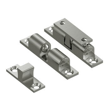 Double ball catch 50mm by Style Finish Doorware showing metal latch mechanism on white background.