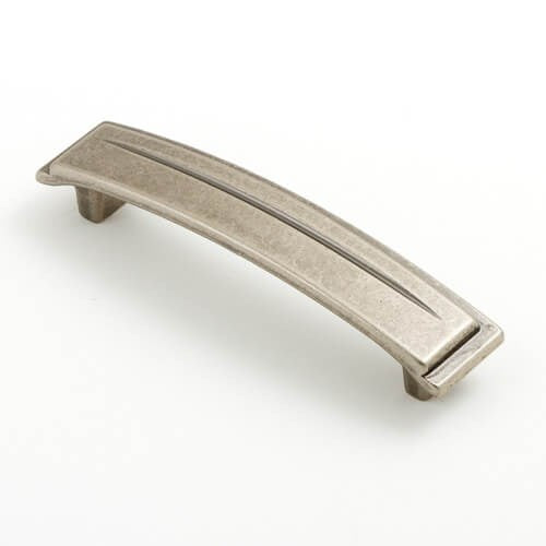 Castella Chisel Cabinet Pull Handle in Pewter
