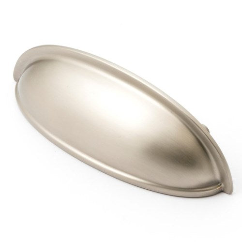 Castella Decade Cup Cabinet Pull Handle (Overall: 118mm) in Brushed Nickel